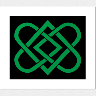 Celtic Knot Heart - St Patricks Posters and Art